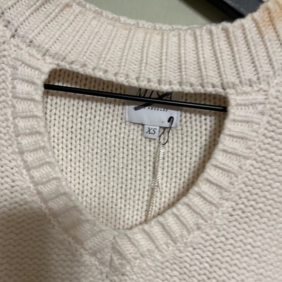 MISA Los Angeles Darlene Sweater - White Rabbit size XS - Picture 8 of 10
